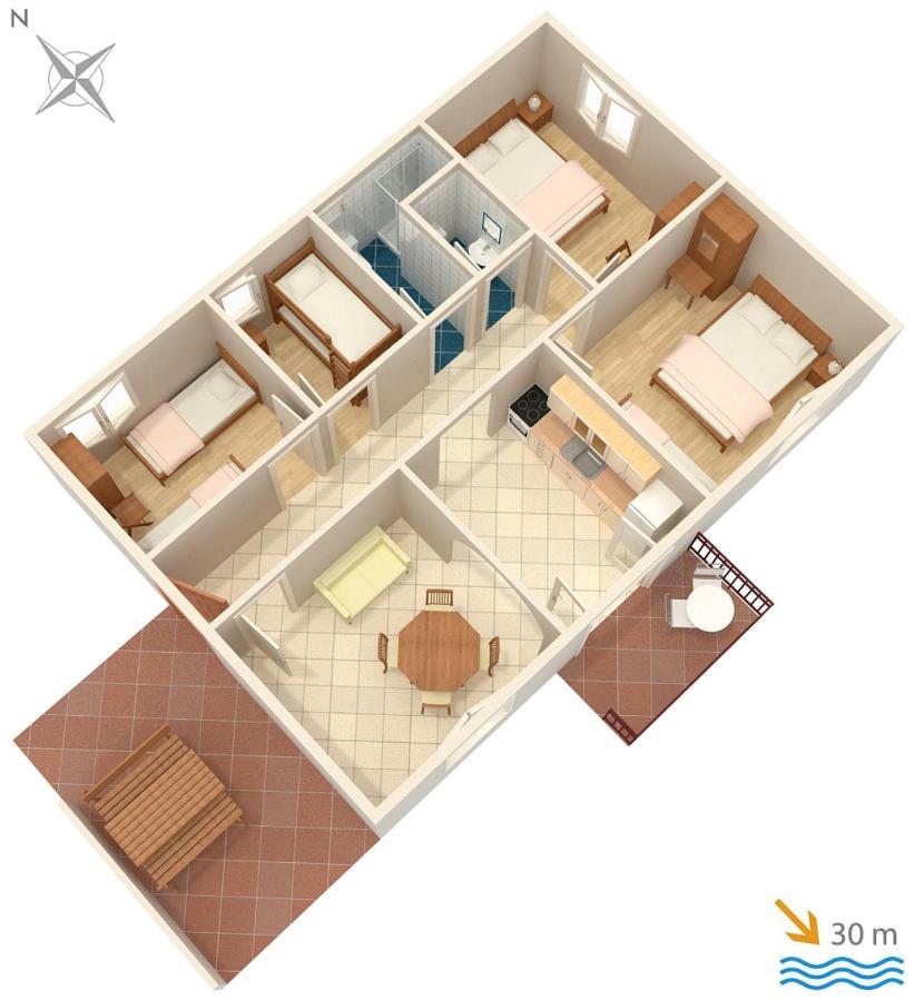 Seaside House For Families With Children Cove Tvrdni Dolac, Hvar - 2057 Gdinj Luaran gambar