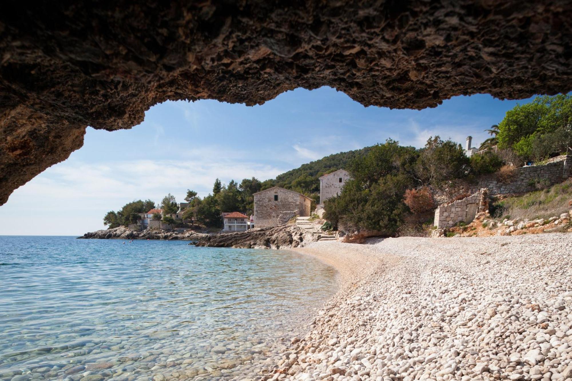 Seaside House For Families With Children Cove Tvrdni Dolac, Hvar - 2057 Gdinj Luaran gambar